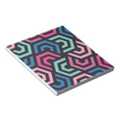 パタースタイリッシュンモダン-ファッション幾何学的カラフル ノートパッド (アングル)