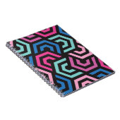 パタースタイリッシュンモダン-ファッション幾何学的カラフル ノートブック (右側)