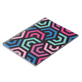 パタースタイリッシュンモダン-ファッション幾何学的カラフル ノートブック (左側)