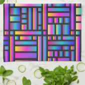 パタースタイリッシュンモダン-ファッション幾何学的タータンチェック キッチンタオル (折り畳み)