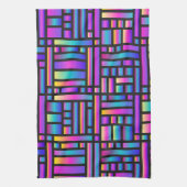 パタースタイリッシュンモダン-ファッション幾何学的タータンチェック キッチンタオル (縦)