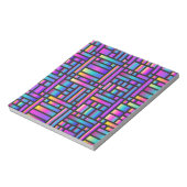 パタースタイリッシュンモダン-ファッション幾何学的タータンチェック ノートパッド (回転)