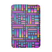 パタースタイリッシュンモダン-ファッション幾何学的タータンチェック バスマット (正面縦)