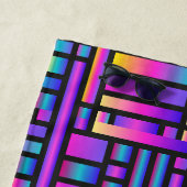 パタースタイリッシュンモダン-ファッション幾何学的タータンチェック ビーチタオル (インサイチュ)