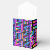 パタースタイリッシュンモダン-ファッション幾何学的タータンチェック フェイバーボックス (オープン)