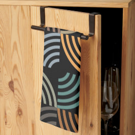 パタースタイリッシュンモダン-ファッション幾何学的ヴィンテージ キッチンタオル