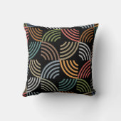 パタースタイリッシュンモダン-ファッション幾何学的ヴィンテージ クッション (裏面)