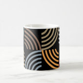 パタースタイリッシュンモダン-ファッション幾何学的ヴィンテージ コーヒーマグカップ (中央)