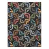 パタースタイリッシュンモダン-ファッション幾何学的ヴィンテージ テーブルクロス (正面)