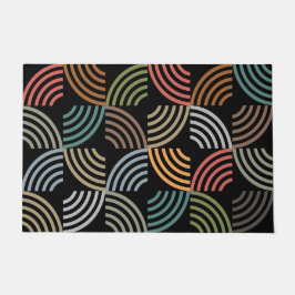 パタースタイリッシュンモダン-ファッション幾何学的ヴィンテージ ドアマット