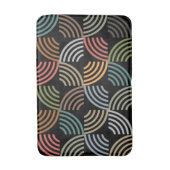 パタースタイリッシュンモダン-ファッション幾何学的ヴィンテージ バスマット (正面縦)