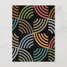 パタースタイリッシュンモダン-ファッション幾何学的ヴィンテージ ポストカード