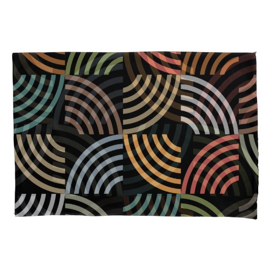 パタースタイリッシュンモダン-ファッション幾何学的ヴィンテージ 枕カバー (正面左)