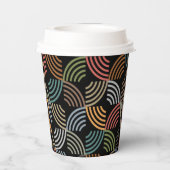 パタースタイリッシュンモダン-ファッション幾何学的ヴィンテージ 紙コップ (裏面)