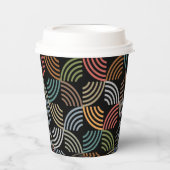 パタースタイリッシュンモダン-ファッション幾何学的ヴィンテージ 紙コップ (正面)