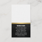 パタースタイリッシュンレザー金ゴールドトリム付きモノグラム 名刺 (裏面)