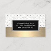 パタースタイリッシュン(金ゴールドルクス) 名刺 (裏面)