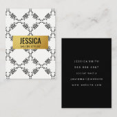 パタースタイリッシュン/金ゴールド枠 名刺 (正面/裏面)