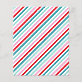 パターストライプのンピンクレッドグリーンスクラップブック紙