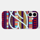 パターストライプンと名前クール Case-Mate iPhoneケース (裏面 (横))