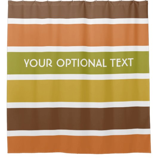 パターストライプンカスタムシャワーカーテン シャワーカーテン (正面)