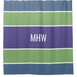 パターストライプンカスタムモノグラムシャワーカーテン シャワーカーテン