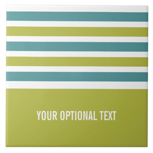 パターストライプンカスタムモノグラムタイル タイル (正面)