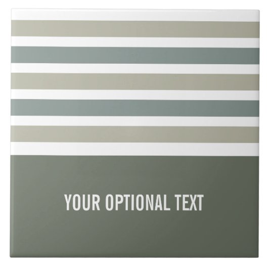 パターストライプンカスタムモノグラムタイル タイル (正面)