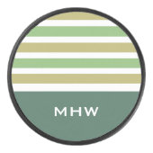 パターストライプンカスタムモノグラムホッケーパック アイスホッケーパック (正面)