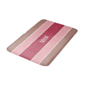 パターストライプンカスタムモノグラム風呂マット バスマット (アングル)