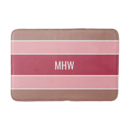 パターストライプンカスタムモノグラム風呂マット バスマット