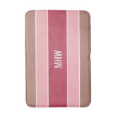 パターストライプンカスタムモノグラム風呂マット バスマット (正面縦)