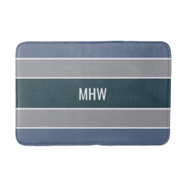 パターストライプンカスタムモノグラム風呂マット バスマット