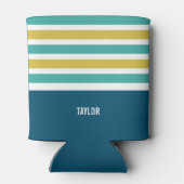 パターストライプンカスタムモノグラム飲料クーラー 缶クーラー (裏面)