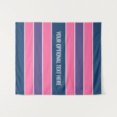 パターストライプンカスタム文字タペストリー タペストリー (正面(横))