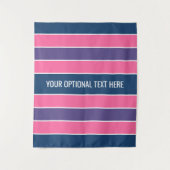 パターストライプンカスタム文字タペストリー タペストリー (正面)