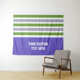 パターストライプンカスタム文字タペストリー タペストリー