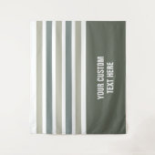 パターストライプンカスタム文字タペストリー タペストリー (正面)