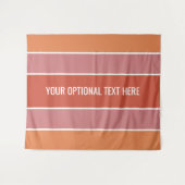 パターストライプンカスタム文字タペストリー タペストリー (正面(横))