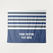 パターストライプンカスタム文字タペストリー タペストリー (正面(横))