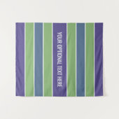 パターストライプンカスタム文字タペストリー タペストリー (正面(横))