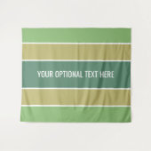 パターストライプンカスタム文字タペストリー タペストリー (正面(横))