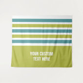 パターストライプンカスタム文字タペストリー タペストリー (正面(横))