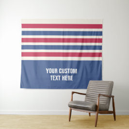 パターストライプンカスタム文字タペストリー タペストリー