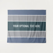 パターストライプンカスタム文字タペストリー タペストリー (正面(横))