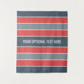 パターストライプンカスタム文字タペストリー タペストリー (正面)