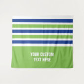 パターストライプンカスタム文字タペストリー タペストリー (正面(横))