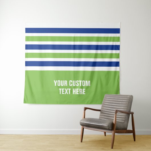 パターストライプンカスタム文字タペストリー タペストリー (インサイチュ(横))