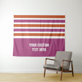 パターストライプンカスタム文字タペストリー タペストリー