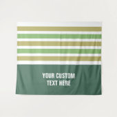 パターストライプンカスタム文字タペストリー タペストリー (正面(横))